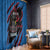 Custom Antigua and Barbuda Cricket Window Curtain Go Champions Falcons