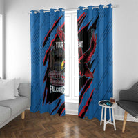 Custom Antigua and Barbuda Cricket Window Curtain Go Champions Falcons