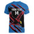 Custom Antigua and Barbuda Cricket Women V-Neck T-Shirt Go Champions Falcons