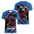 Custom Antigua and Barbuda Cricket Women V-Neck T-Shirt Go Champions Falcons