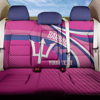 Custom Barbados Royals Cricket Back Car Seat Cover Go Champions Tridents Pink Version