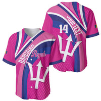 Custom Barbados Royals Cricket Baseball Jersey Go Champions Tridents Pink Version