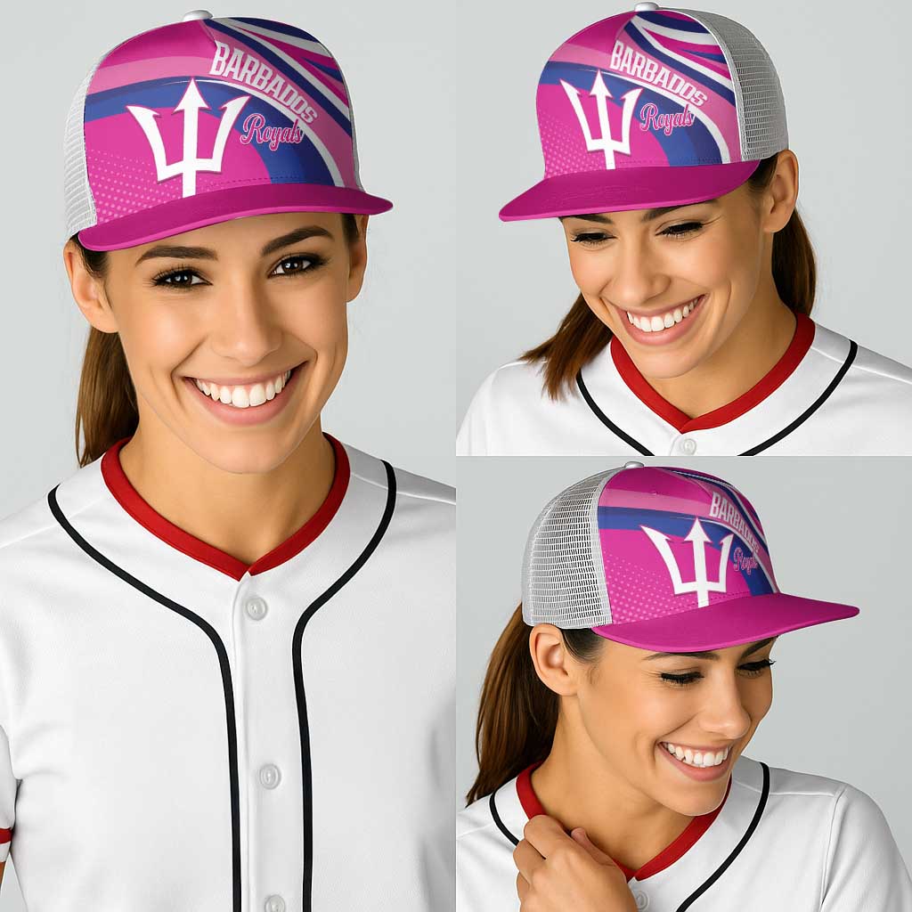 Barbados Royals Cricket Baseball Net Cap Go Champions Tridents Pink Version - Wonder Print Shop