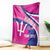Custom Barbados Royals Cricket Blanket Go Champions Tridents Pink Version