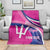 Custom Barbados Royals Cricket Blanket Go Champions Tridents Pink Version