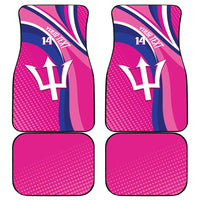 Custom Barbados Royals Cricket Car Mats Go Champions Tridents Pink Version