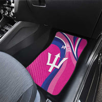 Custom Barbados Royals Cricket Car Mats Go Champions Tridents Pink Version