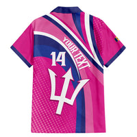 Custom Barbados Royals Cricket Family Matching Mermaid Dress and Hawaiian Shirt Go Champions Tridents Pink Version