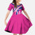 Custom Barbados Royals Cricket Family Matching Puletasi and Hawaiian Shirt Go Champions Tridents Pink Version