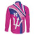 Custom Barbados Royals Cricket Family Matching Puletasi and Hawaiian Shirt Go Champions Tridents Pink Version