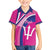 Custom Barbados Royals Cricket Family Matching Puletasi and Hawaiian Shirt Go Champions Tridents Pink Version