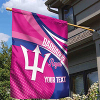 Custom Barbados Royals Cricket Garden Flag Go Champions Tridents Pink Version