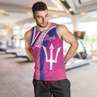Custom Barbados Royals Cricket Men Tank Top Go Champions Tridents Pink Version