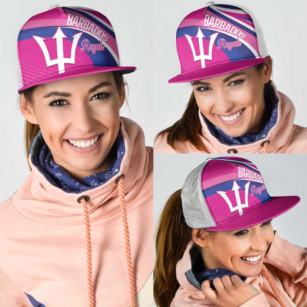 Barbados Royals Cricket Mesh Trucker Cap Go Champions Tridents Pink Version - Wonder Print Shop