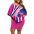 Custom Barbados Royals Cricket Off Shoulder Short Dress Go Champions Tridents Pink Version