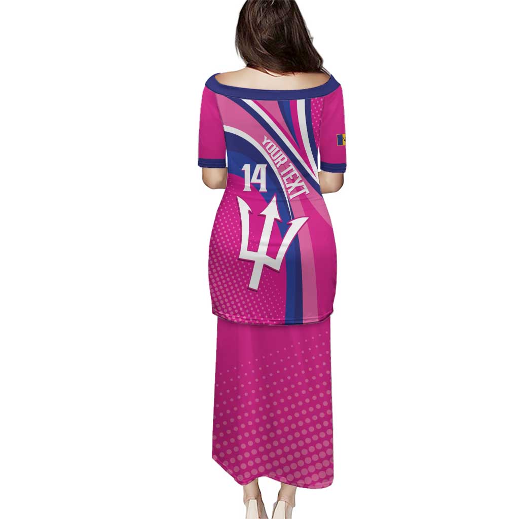 Custom Barbados Royals Cricket Puletasi Go Champions Tridents Pink Version