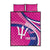 Custom Barbados Royals Cricket Quilt Bed Set Go Champions Tridents Pink Version