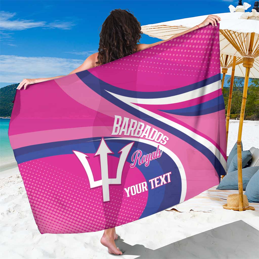 Custom Barbados Royals Cricket Sarong Go Champions Tridents Pink Version