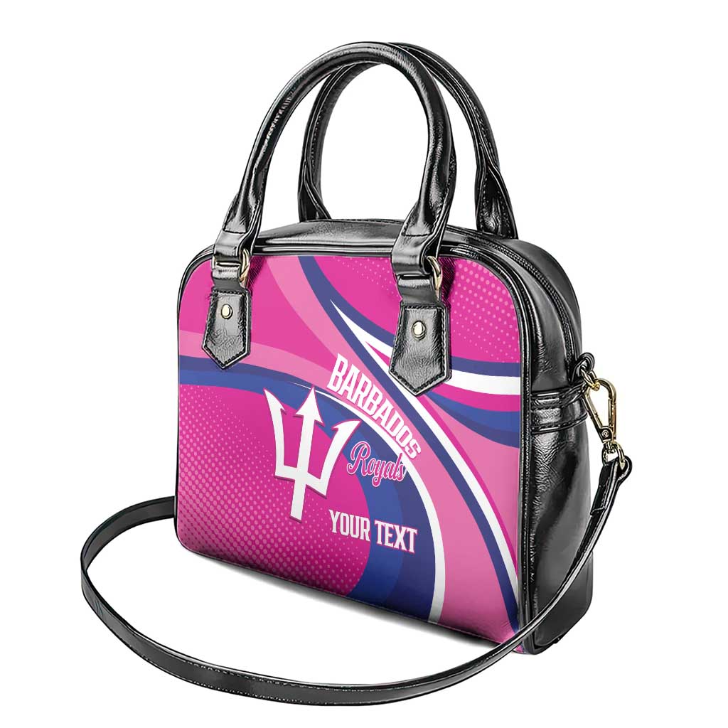 Custom Barbados Royals Cricket Shoulder Handbag Go Champions Tridents Pink Version