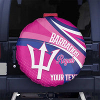 Custom Barbados Royals Cricket Spare Tire Cover Go Champions Tridents Pink Version