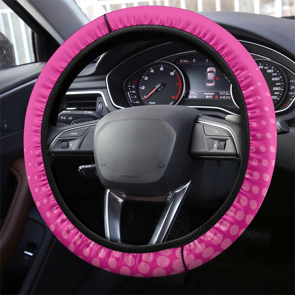 Barbados Royals Cricket Steering Wheel Cover Go Champions Tridents Pink Version