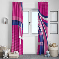 Custom Barbados Royals Cricket Window Curtain Go Champions Tridents Pink Version