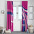 Custom Barbados Royals Cricket Window Curtain Go Champions Tridents Pink Version