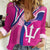 Custom Barbados Royals Cricket Women Casual Shirt Go Champions Tridents Pink Version