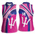 Custom Barbados Royals Cricket Women Sleeveless Polo Shirt Go Champions Tridents Pink Version