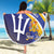 Custom Barbados Royals Cricket Beach Blanket Go Champions Tridents Yellow Version