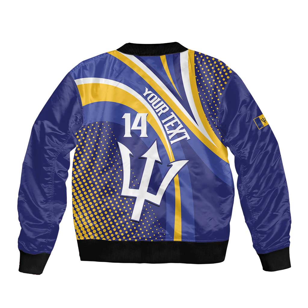 Custom Barbados Royals Cricket Bomber Jacket Go Champions Tridents Yellow Version