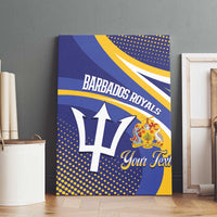 Custom Barbados Royals Cricket Canvas Wall Art Go Champions Tridents Yellow Version