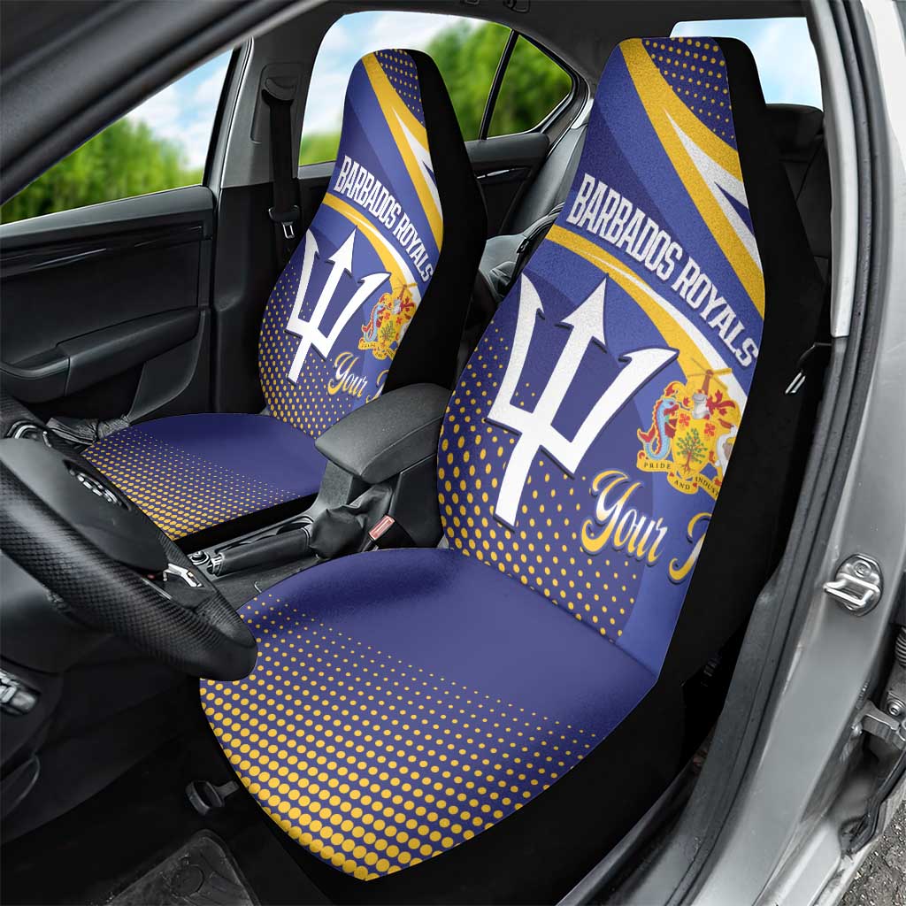 Custom Barbados Royals Cricket Car Seat Cover Go Champions Tridents Yellow Version