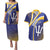 Custom Barbados Royals Cricket Couples Matching Puletasi and Hawaiian Shirt Go Champions Tridents Yellow Version