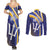 Custom Barbados Royals Cricket Couples Matching Summer Maxi Dress and Long Sleeve Button Shirt Go Champions Tridents Yellow Version