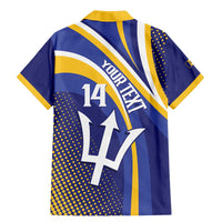 Custom Barbados Royals Cricket Family Matching Mermaid Dress and Hawaiian Shirt Go Champions Tridents Yellow Version