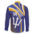 Custom Barbados Royals Cricket Family Matching Off The Shoulder Long Sleeve Dress and Hawaiian Shirt Go Champions Tridents Yellow Version