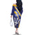 Custom Barbados Royals Cricket Family Matching Off The Shoulder Long Sleeve Dress and Hawaiian Shirt Go Champions Tridents Yellow Version