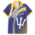 Custom Barbados Royals Cricket Family Matching Off Shoulder Maxi Dress and Hawaiian Shirt Go Champions Tridents Yellow Version