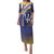 Custom Barbados Royals Cricket Family Matching Puletasi and Hawaiian Shirt Go Champions Tridents Yellow Version