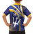 Custom Barbados Royals Cricket Family Matching Short Sleeve Bodycon Dress and Hawaiian Shirt Go Champions Tridents Yellow Version