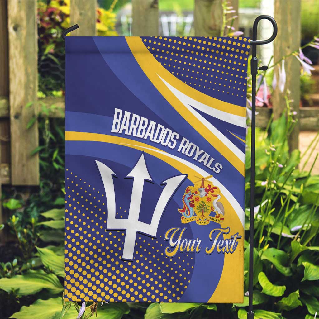 Custom Barbados Royals Cricket Garden Flag Go Champions Tridents Yellow Version