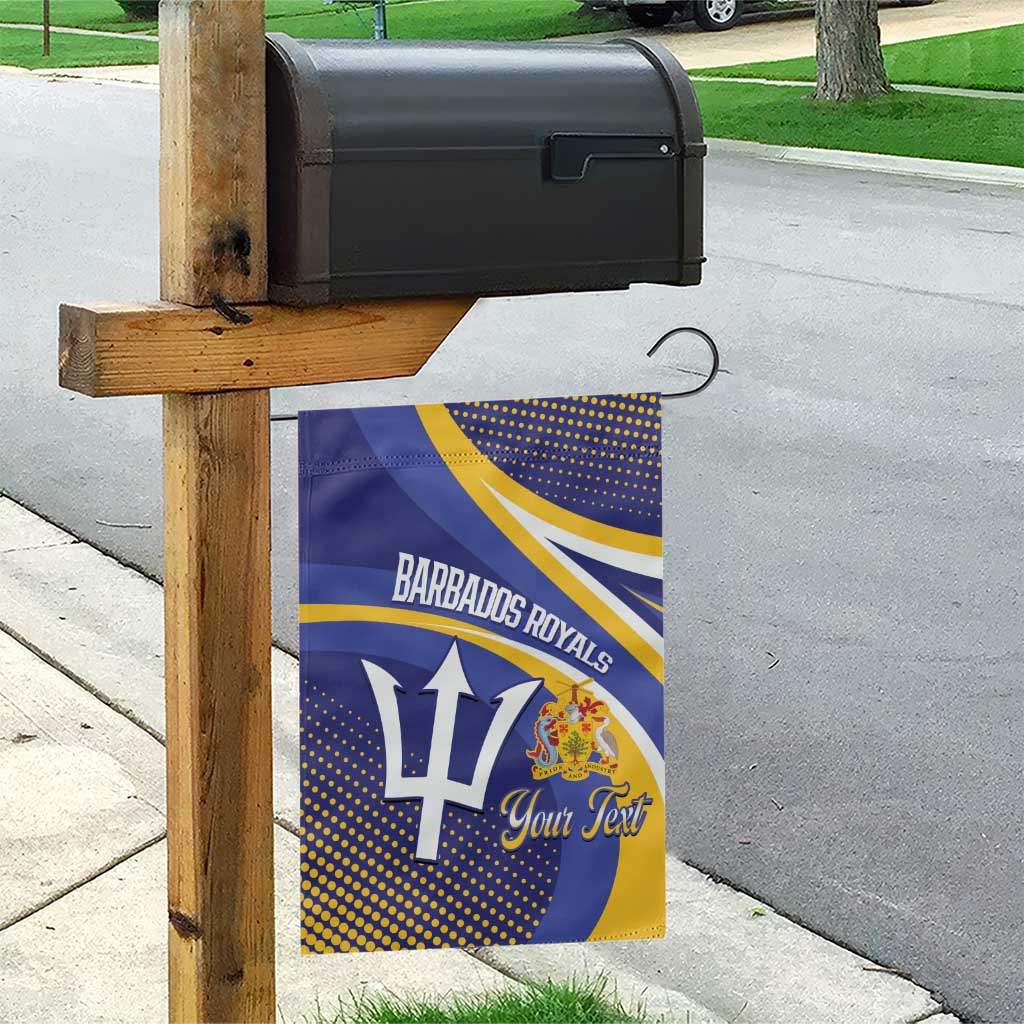 Custom Barbados Royals Cricket Garden Flag Go Champions Tridents Yellow Version