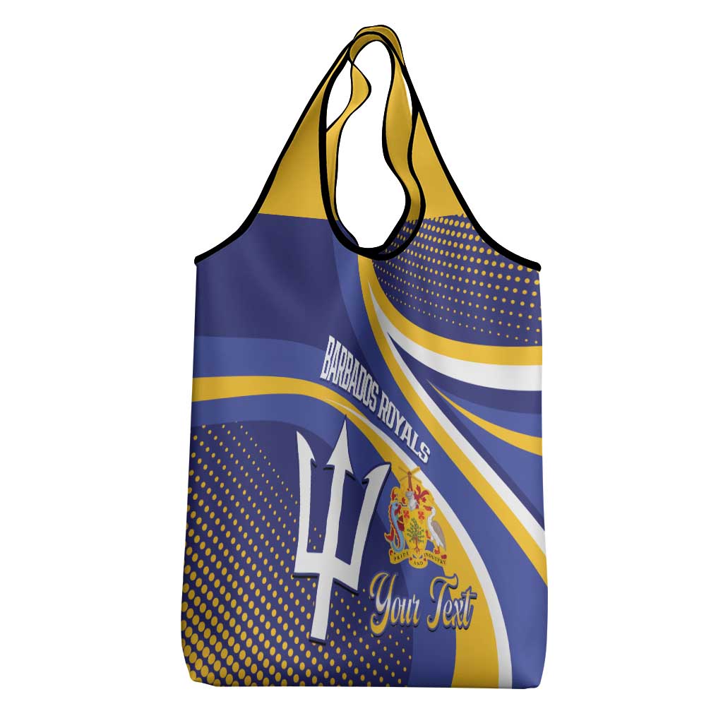 Custom Barbados Royals Cricket Grocery Bag Go Champions Tridents Yellow Version
