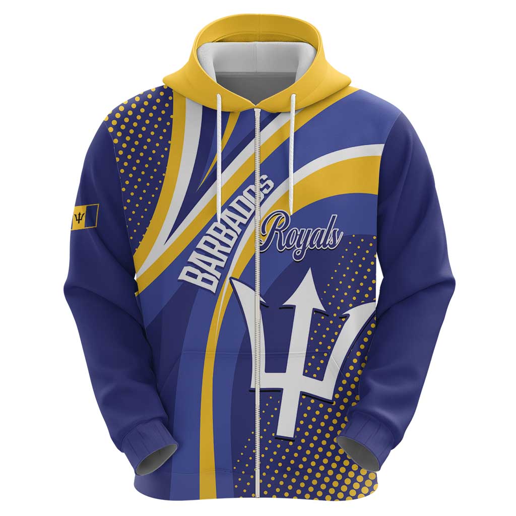 Custom Barbados Royals Cricket Hoodie Go Champions Tridents Yellow Version