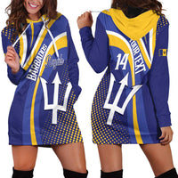 Custom Barbados Royals Cricket Hoodie Dress Go Champions Tridents Yellow Version