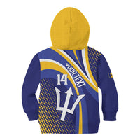 Custom Barbados Royals Cricket Kid Hoodie Go Champions Tridents Yellow Version