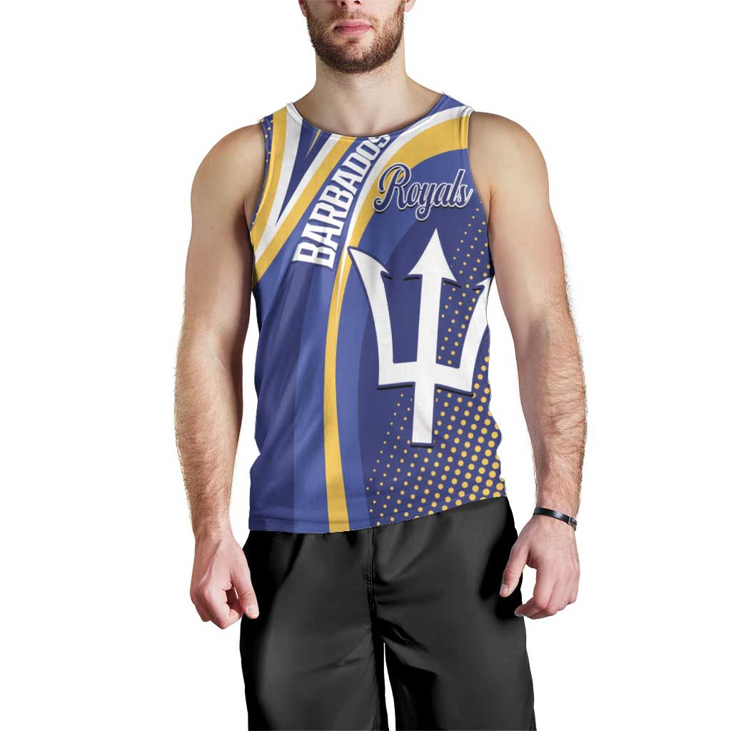 Custom Barbados Royals Cricket Men Tank Top Go Champions Tridents Yellow Version