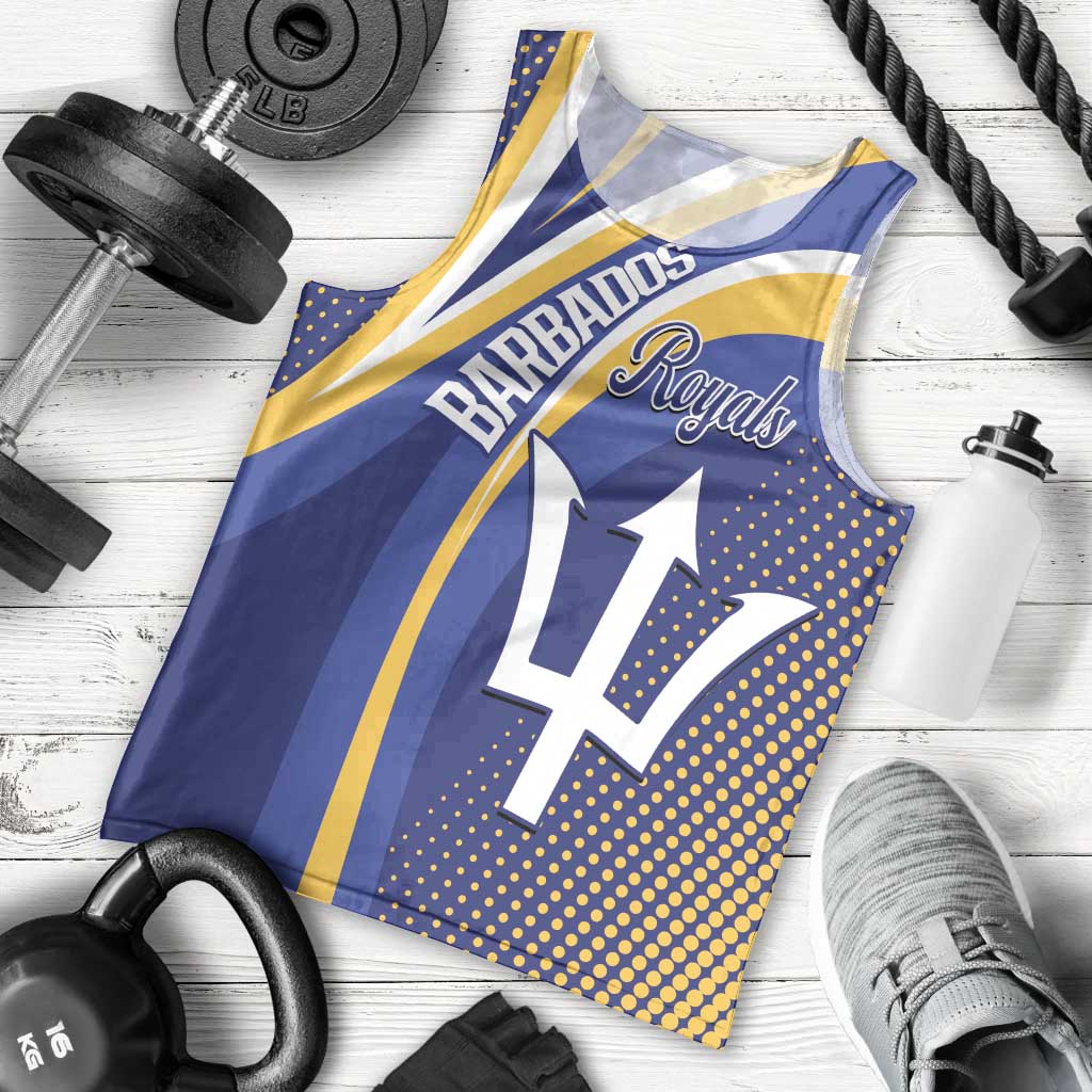 Custom Barbados Royals Cricket Men Tank Top Go Champions Tridents Yellow Version