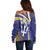 Custom Barbados Royals Cricket Off Shoulder Sweater Go Champions Tridents Yellow Version